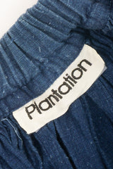 Vintage Issey Miyake Plantation Chambray Denim Harem Crop Pant label at Recess LA