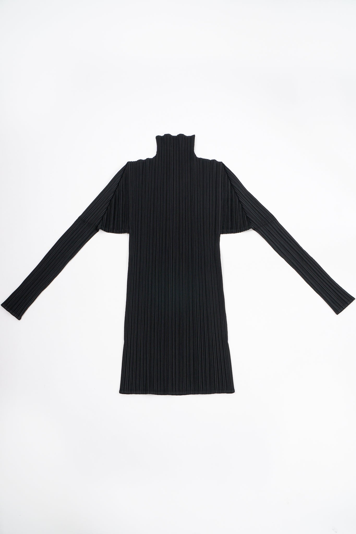 Vintage Issey Miyake Pleats Please Pleated Turtleneck Top flat at Recess Los Angeles