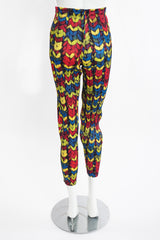 Vintage Issey Miyake Pleats Please RGB Yarn Print Pleated Pant on Mannequin back at Recess LA