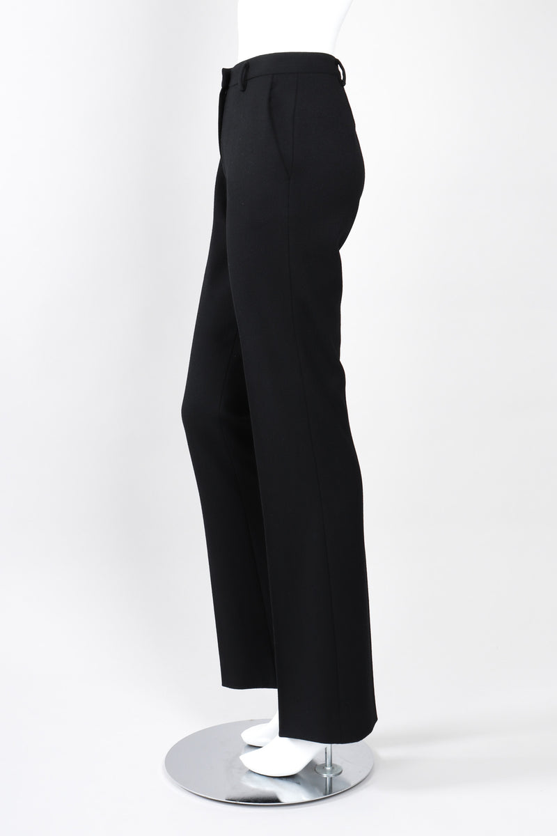 Recess Los Angeles Vintage Prada Straight Leg Wool Gabardine Trouser Pant