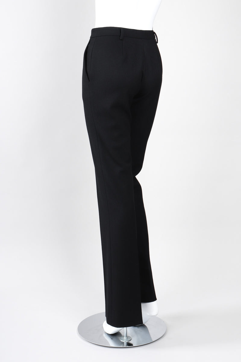 Recess Los Angeles Vintage Prada Straight Leg Wool Gabardine Trouser Pant