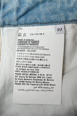 2017 Prada S/S Ostrich Feather Denim Pant care tag @ Recess Los Angeles