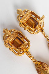 Vintage Prince Kamy Yar Filigree Rhinestone Drop Earrings @ Recess LA