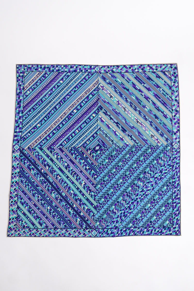 Vintage Pucci Mixed Geometric Print Silk Scarf at Recess Los Angeles