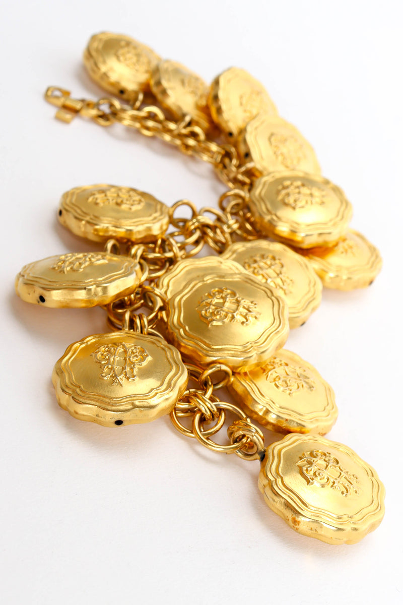 Vintage Pucci Logo Charm Bracelet charms close up@ Recess LA