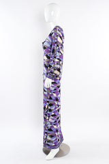 Vintage Emilio Pucci Abstract Geo Print Column Dress mannequin side @ Recess LA