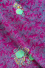 Floral leaf kimono fabric detail @recessla