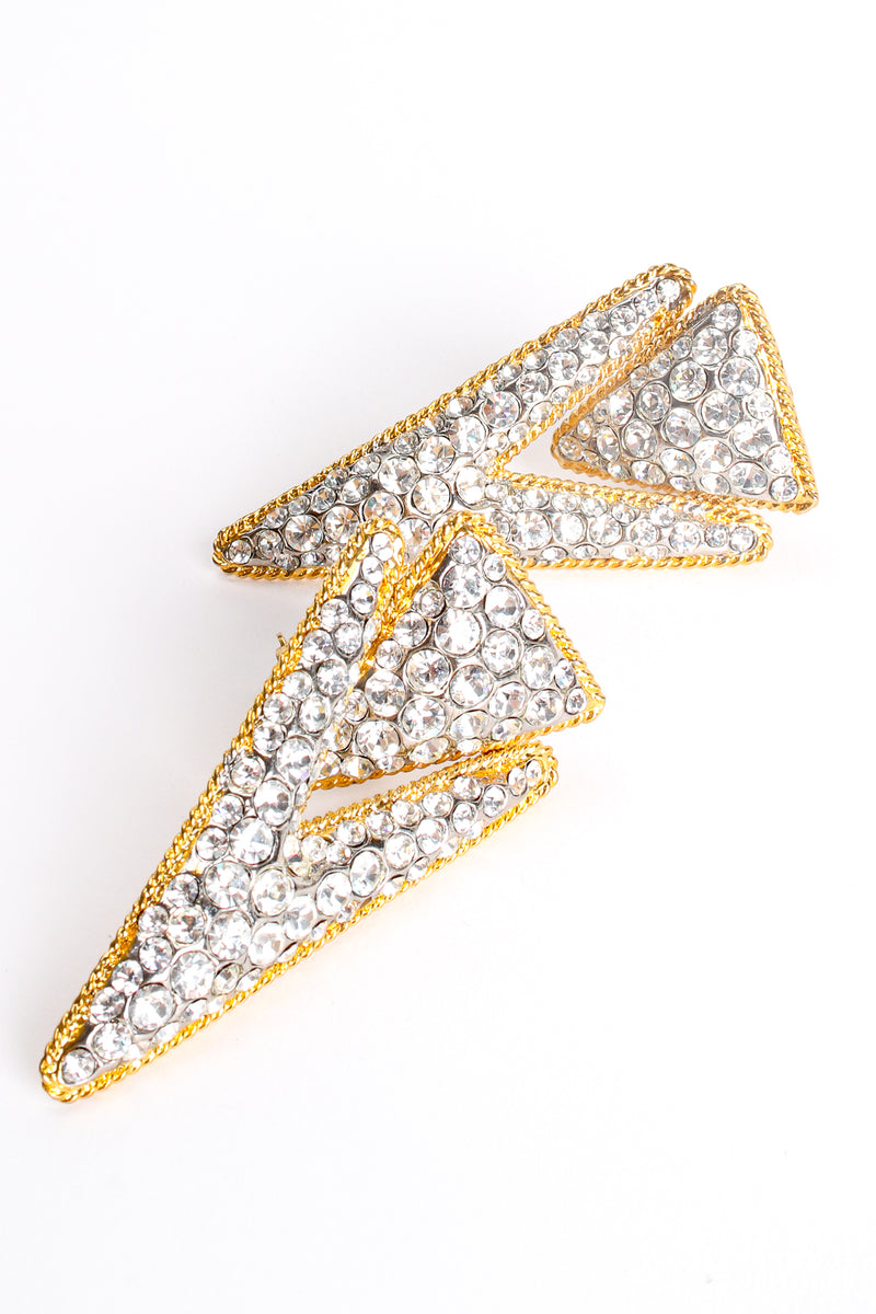 Vintage Pointed Spear Rhinestone Earrings at Recess Los Angeles