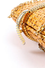 Rodo wicker shoulder clutch closure details @recessla