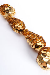 Vintage Rada Accessori XL Sequin Ball Drop Earrings detail at Recess Los Angeles