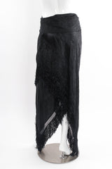 Vintage Ralph Lauren Piano Shawl Fringe Skirt mannequin back @ Recess LA