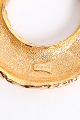 Vintage Raquel Brutalist Textured Ring Pendant cartouche at Recess Los Angeles