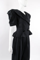 Vintage Raul Blanco Evenings Puff Sleeve Jacket & Pant Set on Mannequin angle crop @ Recess LA