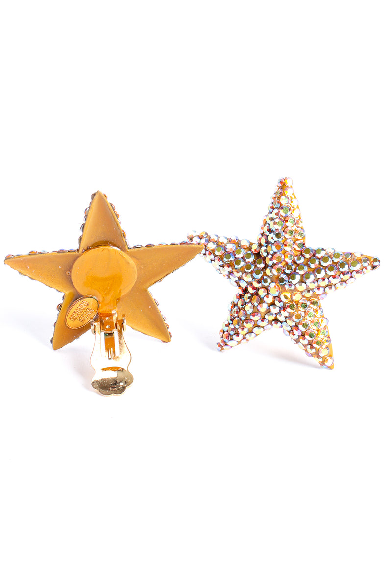 Vintage Richard Kerr Iridescent Crystal Shining Star Earrings at Recess Los Angeles