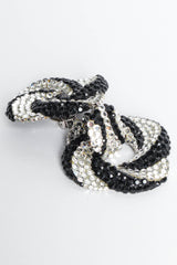 Vintage Richard Kerr Swirl Knot Rhinestone Earrings rhinestone close @ Recess LA