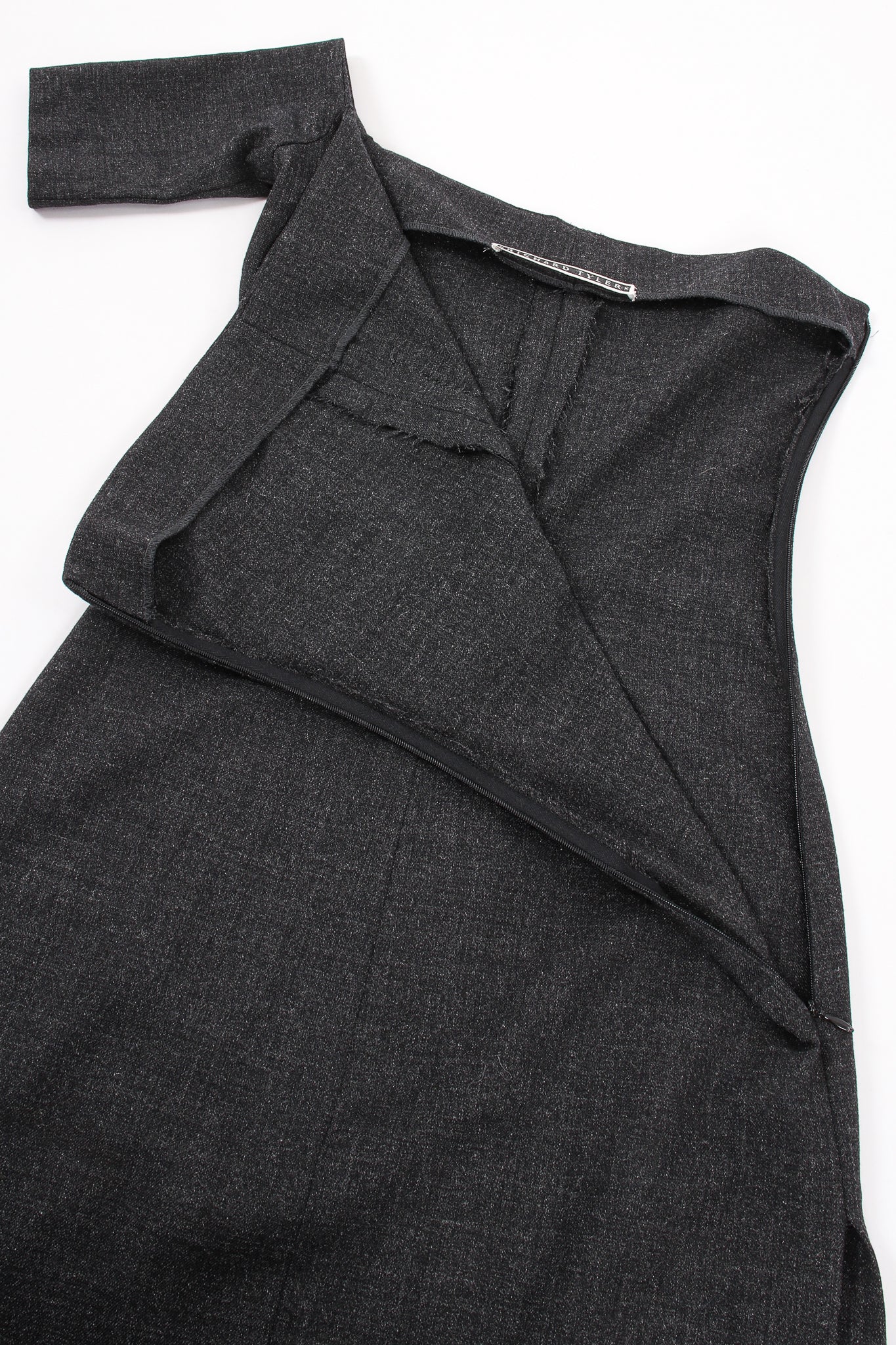 Vintage Richard Tyler Single Sleeve Cocktail Sheath Dress side zip at Recess Los Angeles