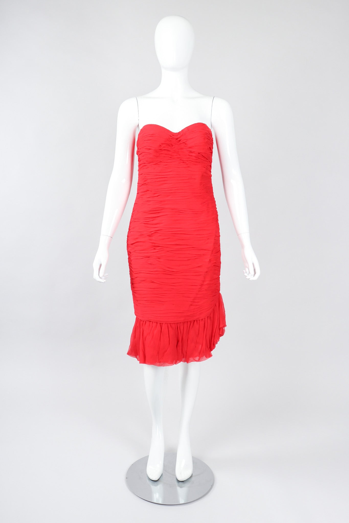 Recess Los Angeles Vintage Richilene Ruched Sweetheart Strapless Dress