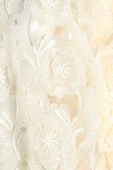 Vintage Richilene Embroidered Lace Balloon Sleeve Dress fabric detail at Recess Los Angeles