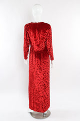 Velvet Long Sleeve Gown Back View by Richilene @Recessla