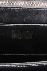 Vintage Roberta di Camerino Velvet Stripe Leather Accordion Bag Signature stamp at Recess LA