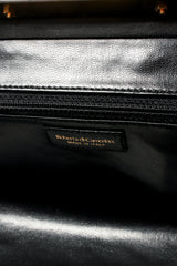 Roberta di Camerino Velvet Stripe Doctor Bagonghi Bag Closeup Label at Recess LA