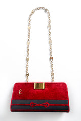 Vintage Roberta Di Camerino Envelope Clutch Motif Bag front @ Recess Los Angeles