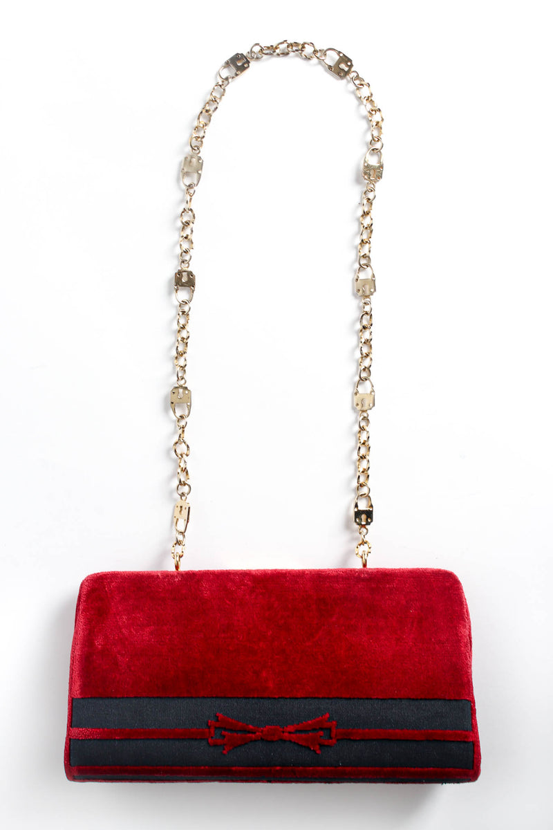 Vintage Roberta Di Camerino Envelope Clutch Motif Bag back @ Recess Los Angeles