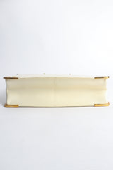 Vintage Roberta di Camerino Leather Folio Case with Brass Hardware bottom at Recess Los Angeles