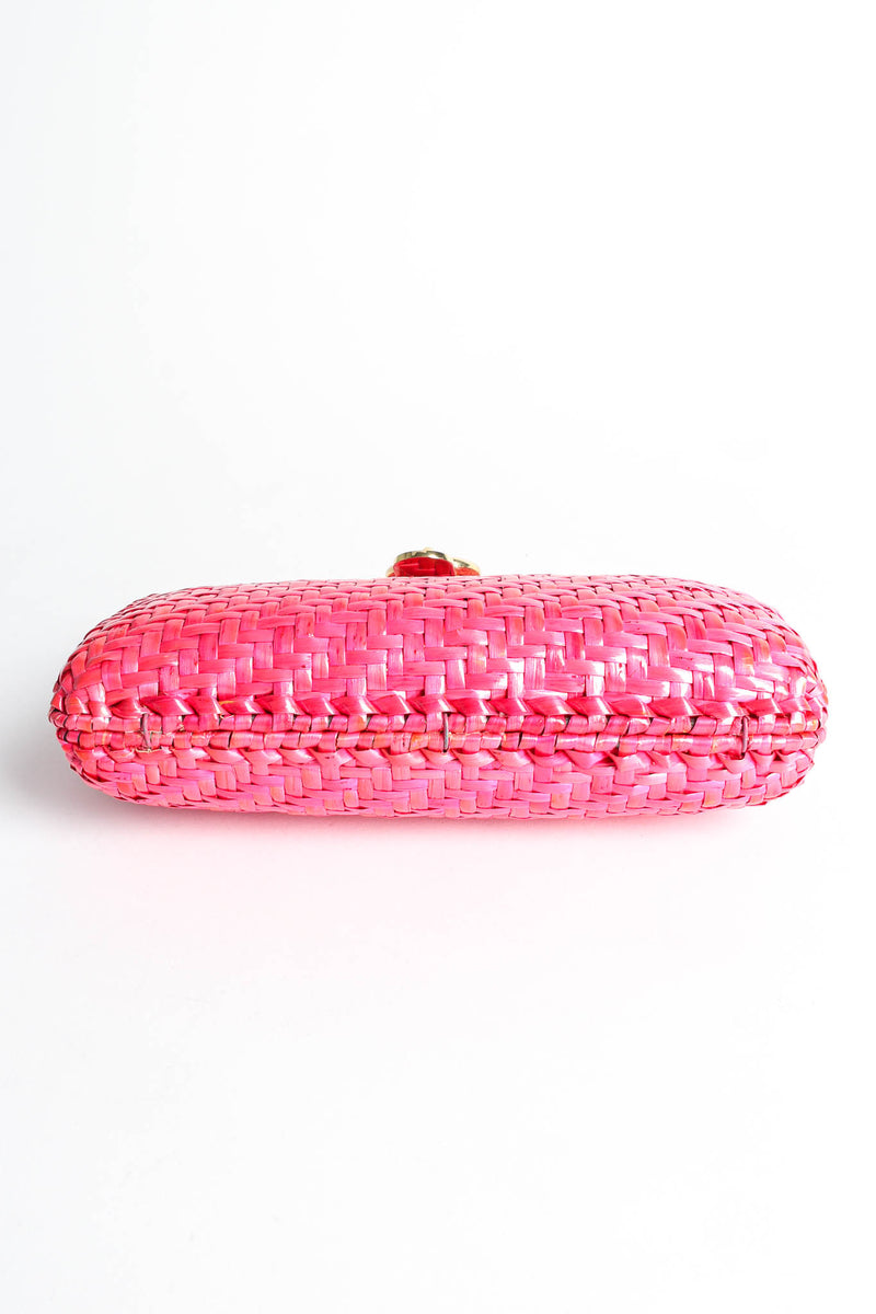 Vintage Rodo Woven Straw Shoulder Clutch base @ Recess Los Angeles