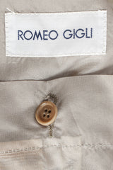 Vintage Romeo Gigli Pleated Cape Blazer label and inseam pocket @ Recess Los Angeles