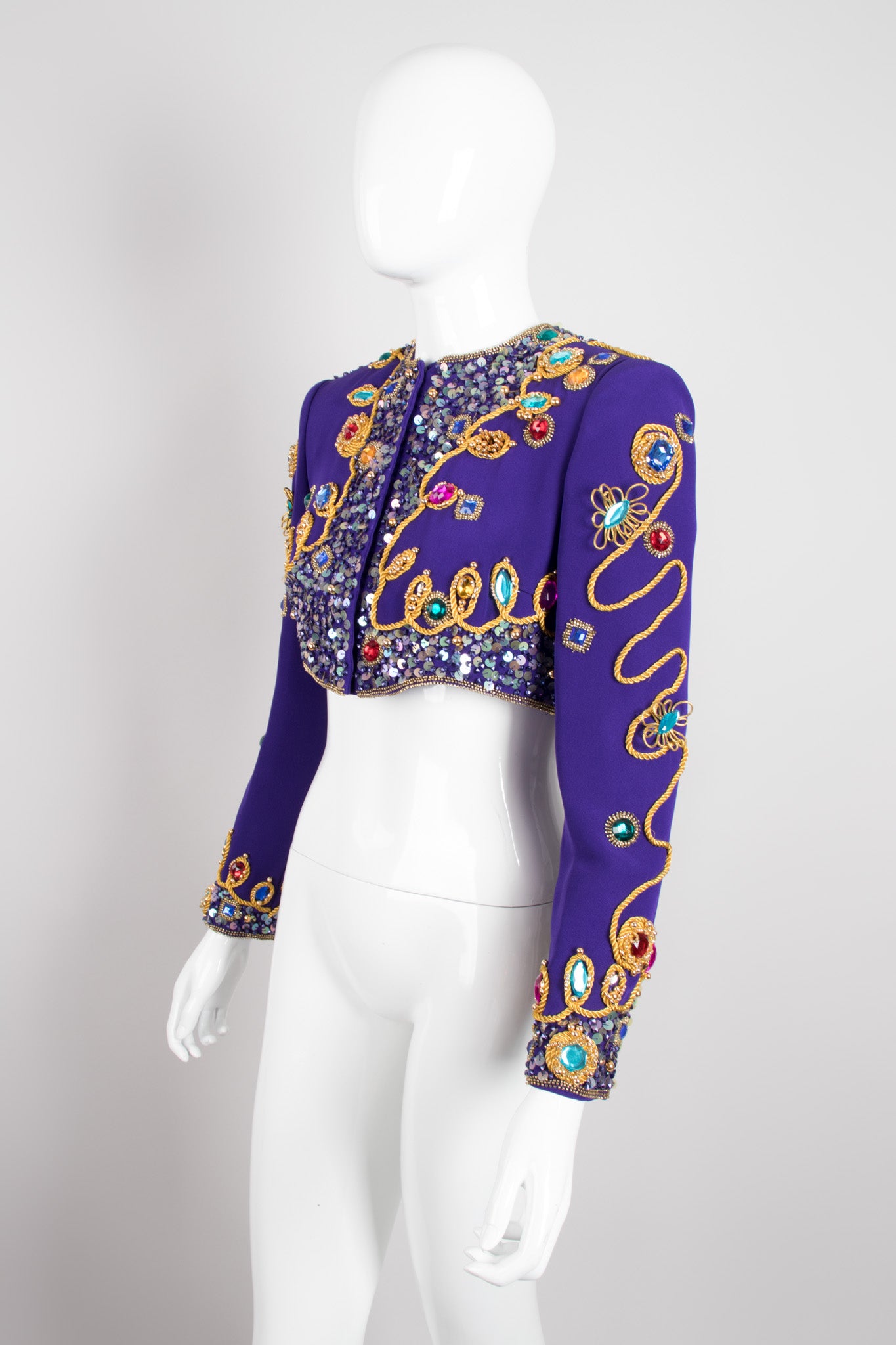 Victoria Royal Embellished Crop Jacket & Dress Set