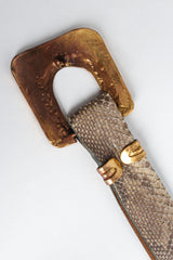 Angular waist belt by Colin Wilking inside of buckle @recessla