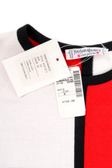 Vintage Yves Saint Laurent Iconic Mondrian Knit Sheath Dress tags at Recess Los Angeles