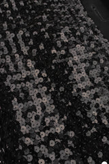 Vintage Saint Laurent 1980s Satin Sequin Jacket sequins closeup @ Recess Los Angeles