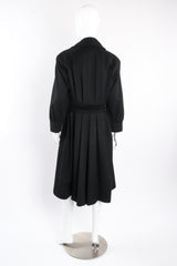 Vintage Yves Saint Laurent YSL Wool Princess Peacoat on mannequin back at Recess Los Angeles