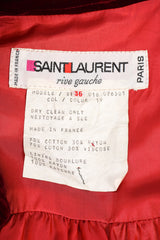 Vintage YSL Yves Saint Laurent Velvet Swing Coat label at Recess Los Angeles