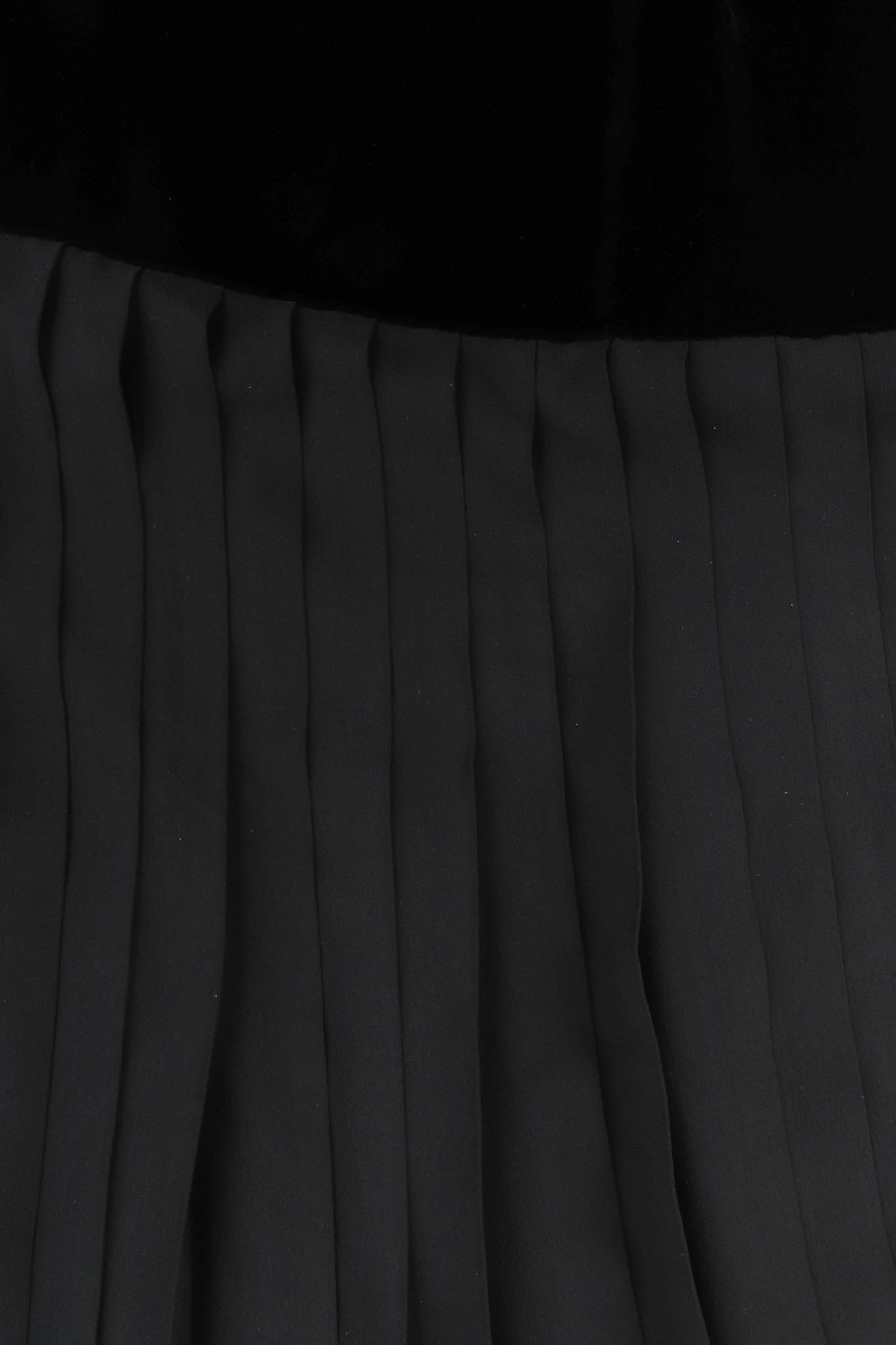 Vintage Yves Saint Laurent Silk Velvet Pleated Skirt pleats @ Recess Los Angeles