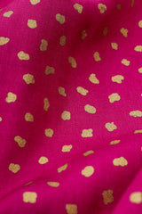 Vintage YSL Yves Saint Laurent Tiered Ruffle Hem Lamé Dot Skirt fabric detail @ Recess LA