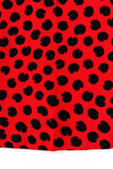 Vintage Saint Laurent Abstract Dot Print Dress fabric run detail  @ Recess LA