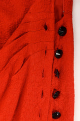 Vintage Yves Saint Laurent 1990s Textured Crinkle Dress buttons @ Recess Los Angeles