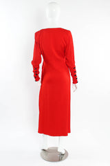 Vintage Yves Saint Laurent 1990s Plissé Crinkle Dress mannequin back @ Recess LA