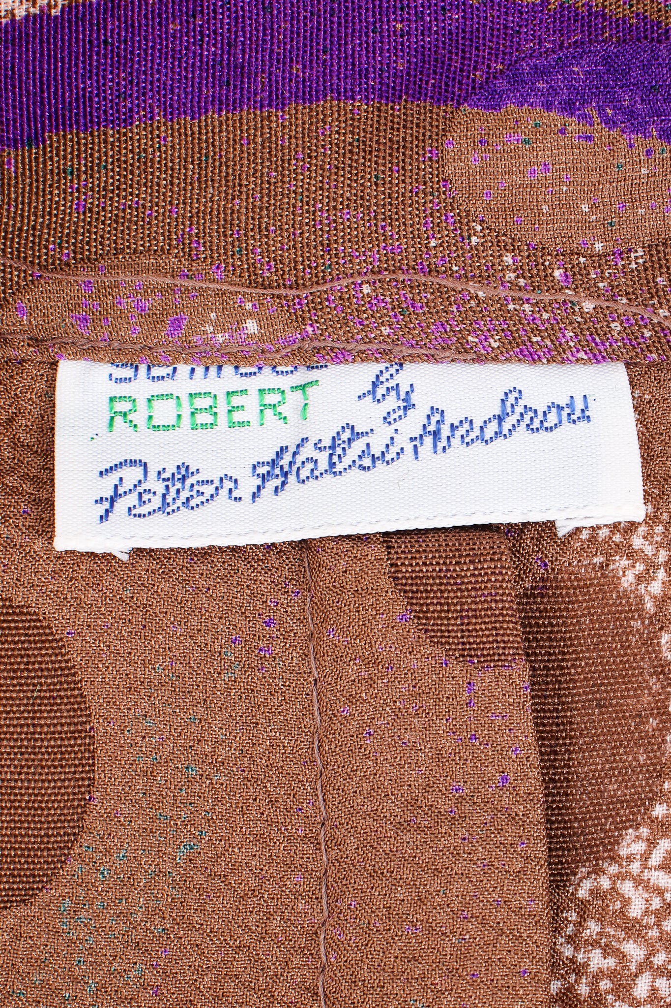 Vintage Samuel Robert by Peter Hatsi-Androu Streamer Blouse label at Recess LA