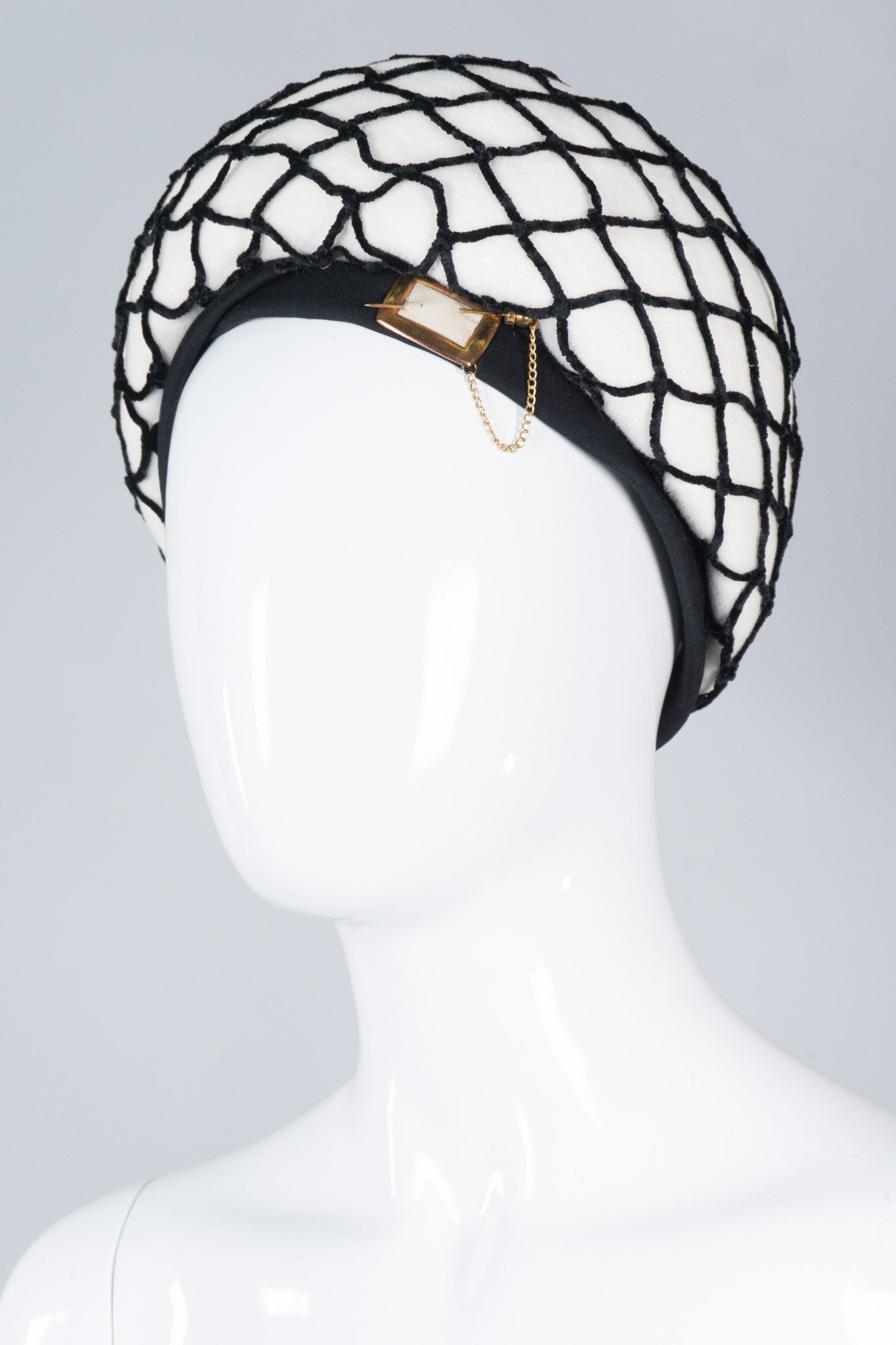 Schiaparelli Velvet Net Hat