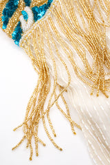 Vintage Sequins Originals Beaded Grecian Fringe Gown fringe at Recess Los Angeles