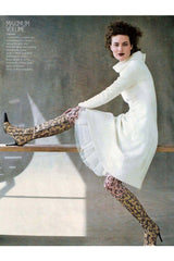 Shalom Harlow Vogue Vintage Chanel AW 2000A Runway Monogram CC Logo Stockings at Recess Los Angeles