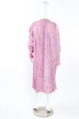 Vintage Shebue Pleated Mirage Top & Skirt Set mannequin duster back@ Recess LA