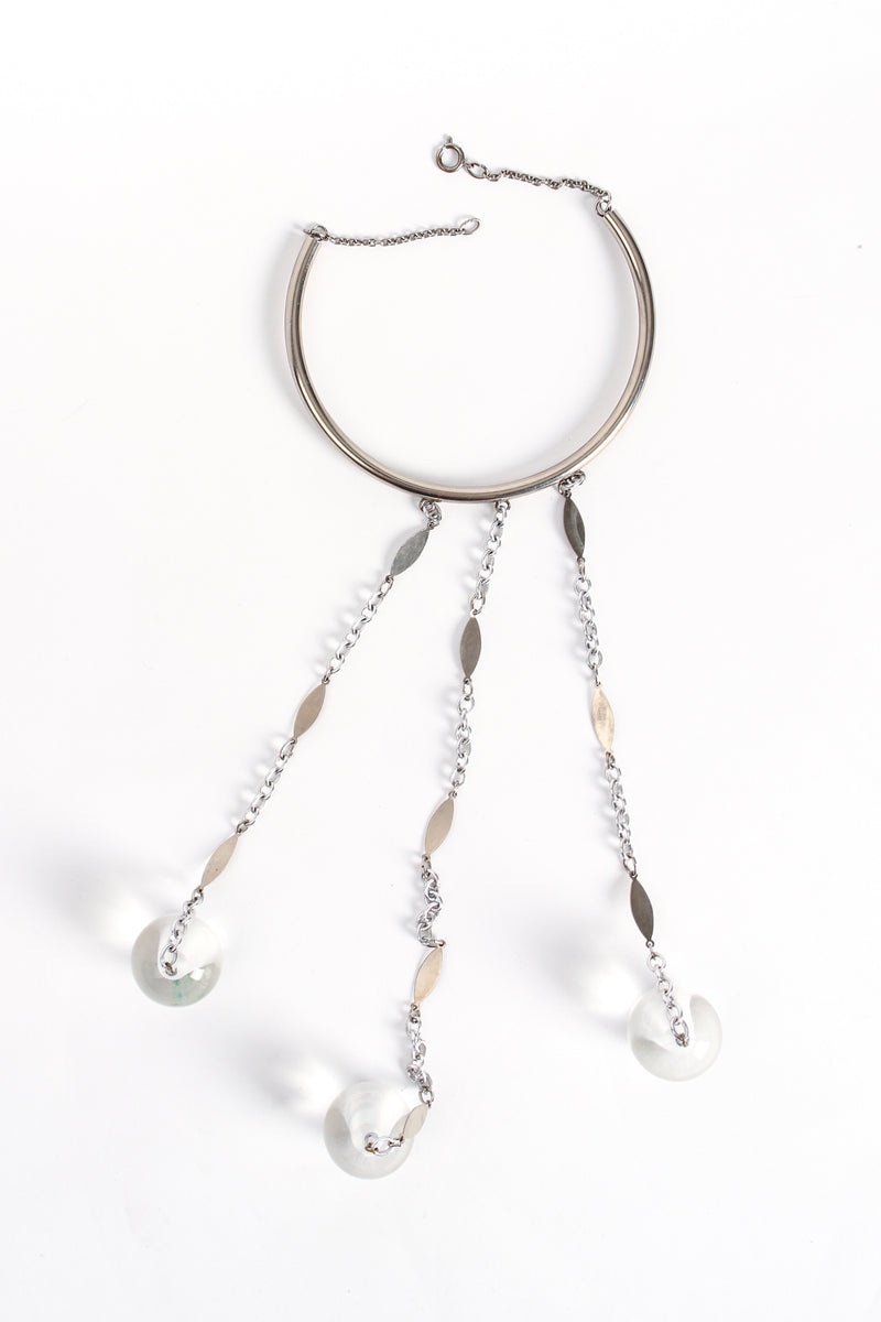 Vintage Space Age Collar Lucite Ball Drop Necklace at Recess LA