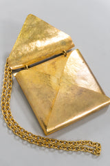 Sonia Rykiel Brass Envelope Chain Clutch Bag