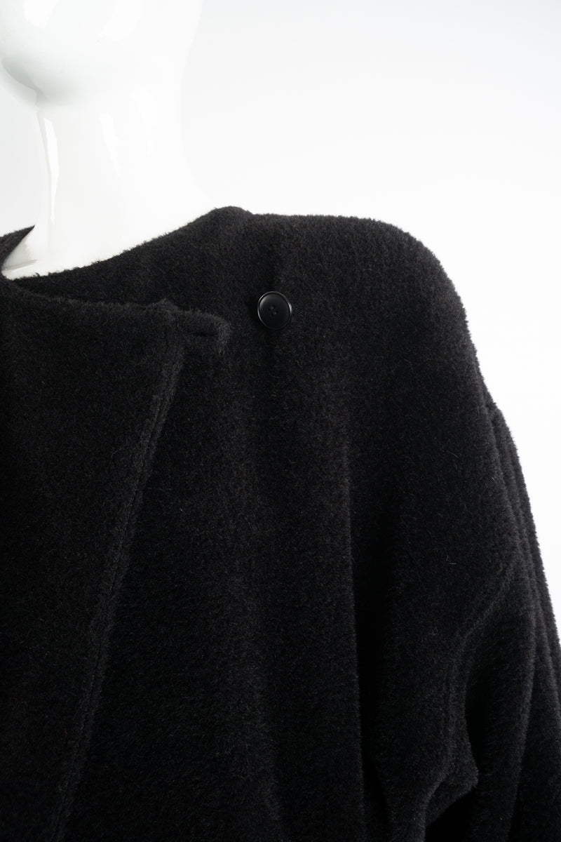 Vintage Sonia Rykiel Fuzzy Alpaca Robe Coat on Mannequin Front button at Recess Los Angeles