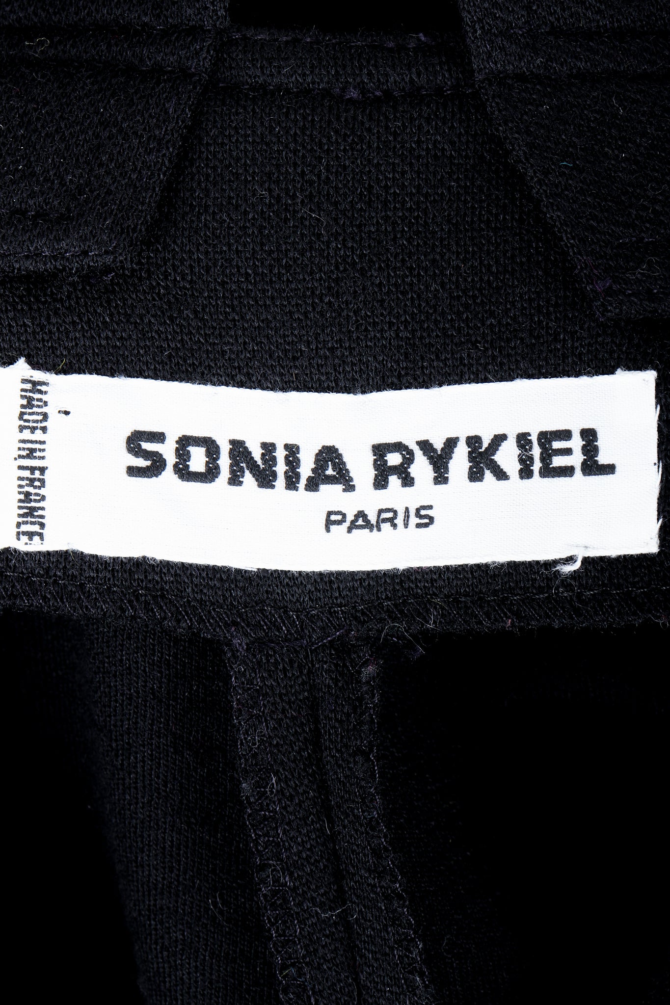 Vintage Sonia Rykiel Label on black